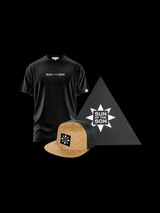 WAIMEA Black T-shirt + Flat Cap Set